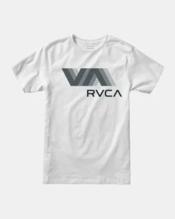 RVCA VA RVCA BLUR SHORT SLEEVE(EX) -Billabong Shop avyzt01370 rvca2Cf wht frt1 26528.1694016389