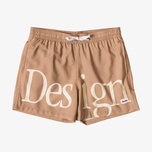 DUVIN DESIGN SWIM SHORT (DS18003TAN) 2 DUVIN DESIGN SWIM SHORT (DS18003TAN) - Image 2